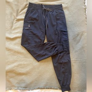 Heading Hands Black Jogger Scrub Pants